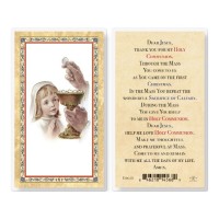25pk - Communion Girl - Popular Prayer Hot Gold Stamped Lam Inc Of 25