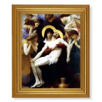 10" x 12" Gold Leaf Finish Beveled Frame with 8" x 10" Bouguereau: Pieta Textured Art