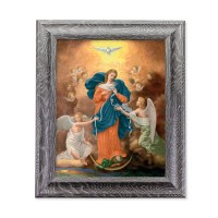10 1/2" x 12 1/2" Grey Oak Finish Frame with an 8" x 10" Our Lady Untier of Knots Print 10 1/2" x 12 1/2" Grey Oak Finish Frame with an 8" x 10" Our Lady Untier of Knots Print