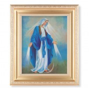 10 1/4" x 12 1/4" Satin Gold Frame with an 8" x 10" Our Lady of Grace Print