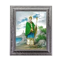 10 1/2" x 12 1/2" Grey Oak Finish Frame with an 8" x 10" St. Patrick Print
