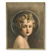 8" x 10" Gold Plaque Frame with a Chambers: Light of the World Print