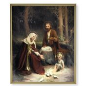 8" x 10" Gold Plaque Frame with a Chambers: Holy Family Print