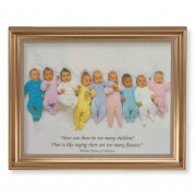 13 1/2" x 16 9/16" Gold Leaf Antique Finished Frame with 11" x 14" Saint Teresa of Calcutta Quote Textured Art
