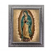 10 1/2" x 12 1/2" Grey Oak Finish Frame with an 8" x 10" Our Lady of Guadalupe Print 10 1/2" x 12 1/2" Grey Oak Finish Frame with an 8" x 10" Our Lady of Guadalupe Print