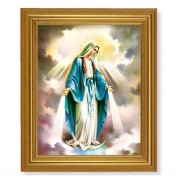 10" x 12" Gold Leaf Finish Beveled Frame with 8" x 10" Our Lady of Grace Textured Art