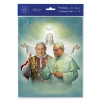 3pk - 8" x 10" Saints John Paul II and John XXIII Print (sold in inc. of 3)