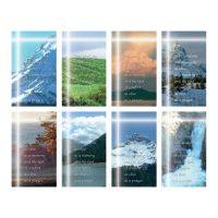 Aurora Cross with Nature Scenes Eight-Up Micro Perforated Holy Cards