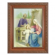 8.25" x 10.25" Ornate Wood Frame with a 6" x 8" The Holy Family Print