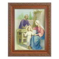 8.25" x 10.25" Ornate Wood Frame with a 6" x 8" The Holy Family Print