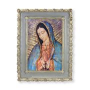 5 1/2" x 7 1/2" Rosebud Frame with Our Lady of Guadalupe Print