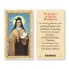 25pk - Saint Teresa Of Avila"S Bookmark Gold Stamped Laminated Holy Card  Pk 25