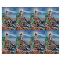 Aurora Light House Eight-Up Micro Perforated Bulk Prayer-Cards  - 125 sheets (1000 total cards)