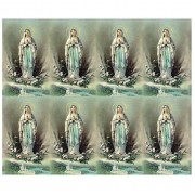 Our Lady of Lourdes Eight-Up Micro Perforated Bulk Prayer-Cards  - 125 sheets (1000 total cards)