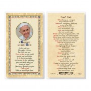 25pk - Message To The Sick Dont Quit Gold Stamped Laminated Holy Card  Pk 25
