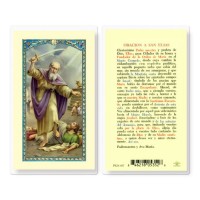 25pk - Oracion A San Elias Laminated Holy Card Pk 25