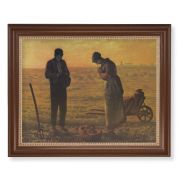 13 1/2" x 16 9/16" Walnut Finished Frame with 11" x 14" Millet: The Angelus Textured Art