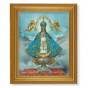 10" x 12" Gold Leaf Finish Beveled Frame with 8" x 10" Virgen de San Juan Textured Art