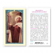 25pk - Oraicion A San Juan De La Cruz Laminated Holy Card Pk 25
