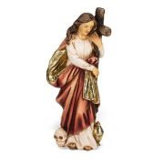 4" Cold Cast Resin Hand Painted Statue of Saint Mary Magdalene in a Deluxe Window Box