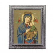 10 1/2" x 12 1/2" Grey Oak Finish Frame with an 8" x 10" Our Lady of Perpetual Help Print 10 1/2" x 12 1/2" Grey Oak Finish Frame with an 8" x 10" Our Lady of Perpetual Help Print