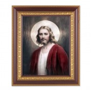 11 1/2" x 13 1/2" Cherry Frame with Gold Trim with an 8" x 10" Confide in Me Print
