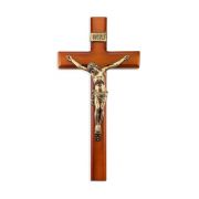 12" Two Tone Cross with Museum Gold Finish Corpus