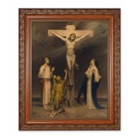 10" x 12" Ornate Wood Frame with an 8" x 10" Chambers: The Crucifixion Print