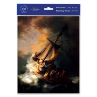 3pk - 8" x 10"  Rembrandt: Storm on the Sea of Galilee Print  (sold in inc. of 3)