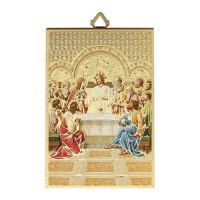 4" x 6" Gold Foil Last Supper Mosaic Plaque 4" x 6" Gold Foil Last Supper Mosaic Plaque
