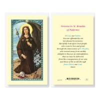 25pk - Saint Rosalia of Palermo Laminated Holy Card  Pk 25