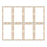 Florentine Border Eight-Up Micro Perforated Bulk Prayer-Cards  - 125 sheets (1000 total cards)