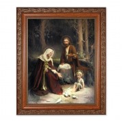 10" x 12" Ornate Wood Frame with an 8" x 10" Chambers: The Holy Family Print