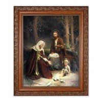 10" x 12" Ornate Wood Frame with an 8" x 10" Chambers: The Holy Family Print