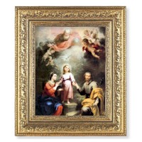 12 1/2" x 14 1/2" Ornate Gold Leaf Antique Frame with 8" x 10" Murillo: Heavenly and Earthly Trinities Print 12 1/2" x 14 1/2" Ornate Gold Leaf Antique Frame with 8" x 10" Murillo: Heavenly and Earthly Trinities Print