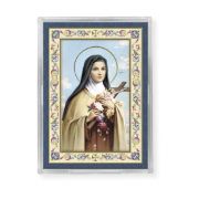 Saint Therese Gold Embossed Magnetic Frame with Easel Inc. of 4
