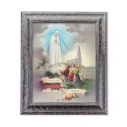 10 1/2" x 12 1/2" Grey Oak Finish Frame with an 8" x 10" Our Lady of Fatima Print