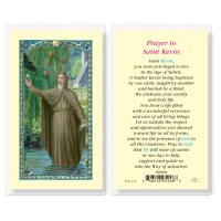 25pk - Prayer to Saint Kevin Laminated Holy Card  Pk 25
