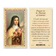 St. Therese Laminated Holy Card. Inc. of 25