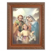8.25" x 10.25" Ornate Wood Frame with a 6" x 8" The Holy Family Print