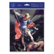 3pk - 8" x 10"  Saint Michael Print  (sold in inc. of 3)