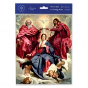 3pk - 8" x 10" Crowning of Mary Print  (sold in inc. of 3)