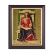 10" x 12" Walnut Frame with Gold Inside Lip and a 8" x 10" The King of Heaven Print