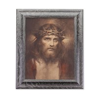 10 1/2" x 12 1/2" Grey Oak Finish Frame with an 8" x 10" Chambers: Ecce Homo Print