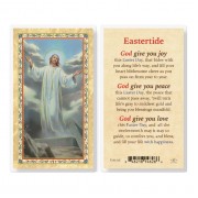 25pk - Easterstide Resurrection Gold Stamped Laminated Holy Card  Pk 25