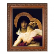 10" x 12" Ornate Wood Frame with an 8" x 10" Bouguereau: The Pieta Print