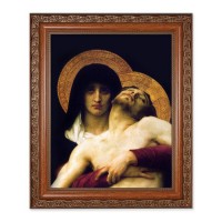 10" x 12" Ornate Wood Frame with an 8" x 10" Bouguereau: The Pieta Print
