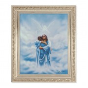 10" x 12" Ornate Silver Frame with a Welcome Home-Reunion Print
