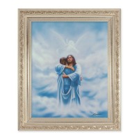 10" x 12" Ornate Silver Frame with a Welcome Home-Reunion Print