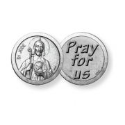 Saint Jude Desperate Cases with Pray for Us Pocket Coin (Pack of 10)